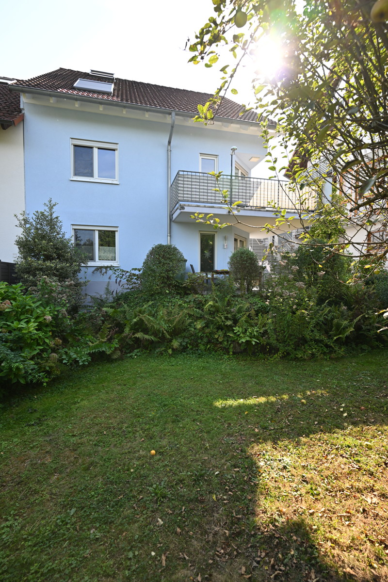 R�ckansicht Doppelhaush�lfte Karlsruhe / Palmbach