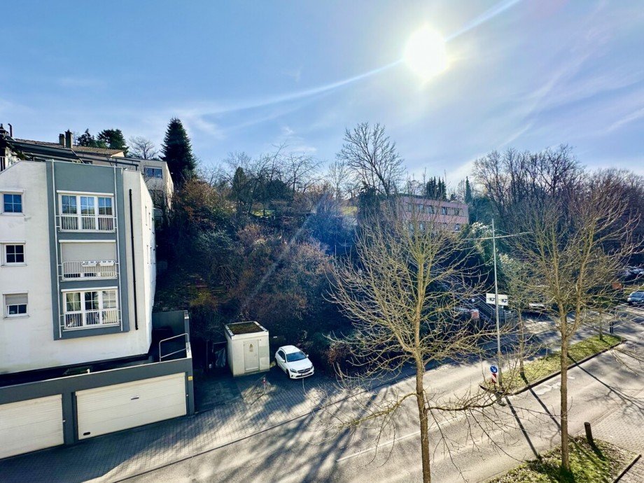 Ausblick vom Balkon Etagenwohnung Pforzheim / Br�tzingen