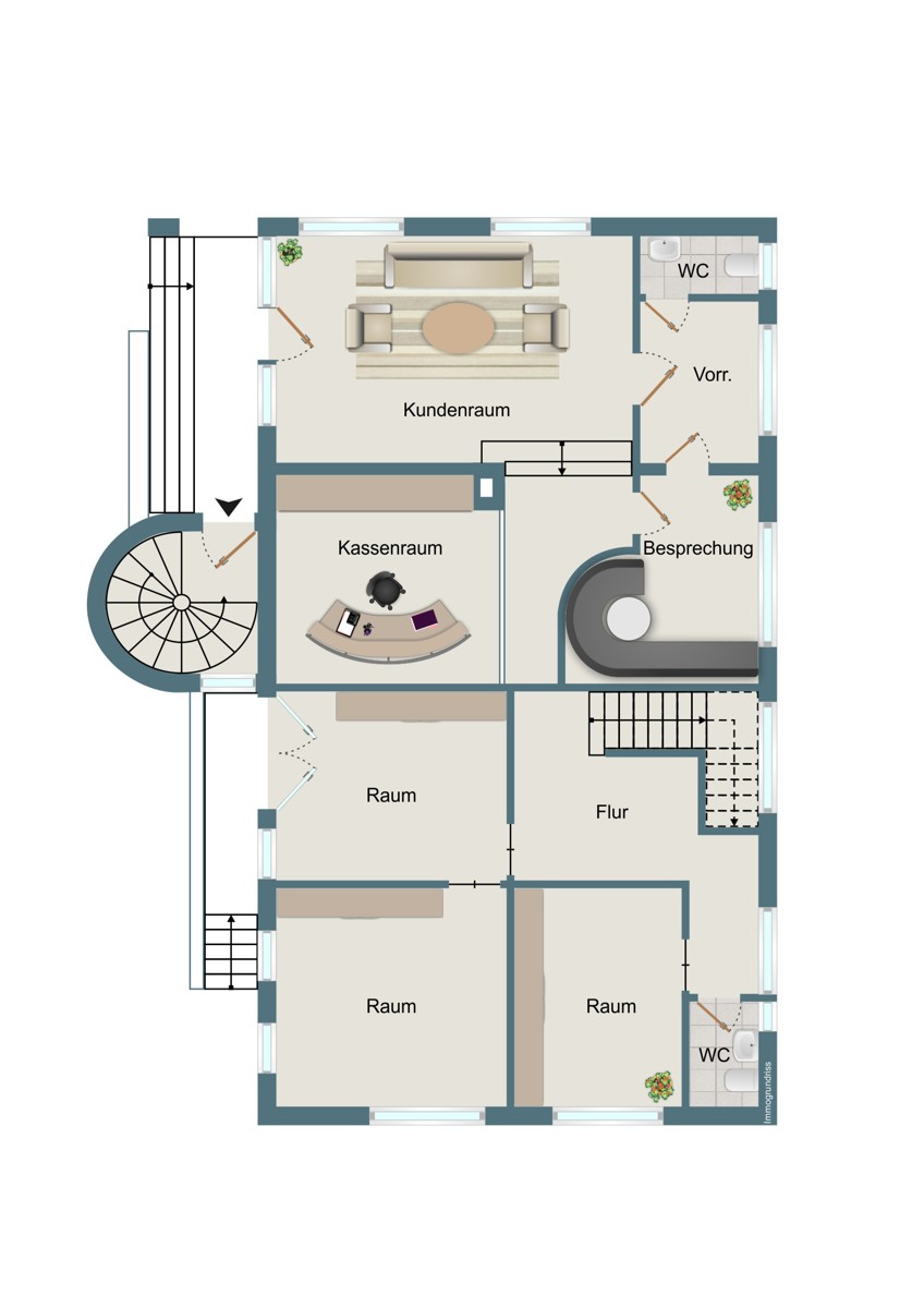 Grundriss aktuell EG Maisonettewohnung Malsch