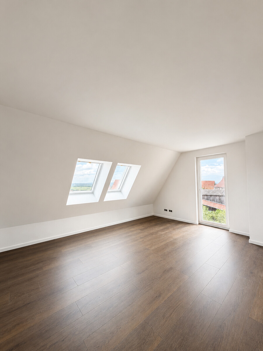 Schlafzimmer Dachgeschosswohnung Kieselbronn