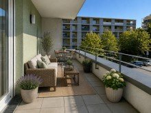 KI bearbeitet Seniorengerechte Eigentumswohnung im Betreuten Wohnen mit Balkon in Karlsruhe-Durlach